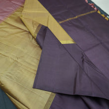 Load image into Gallery viewer, Fenugreek, Blush Pink, and Brown Mubbagam Kanchipuram Handloom Silk Saree

