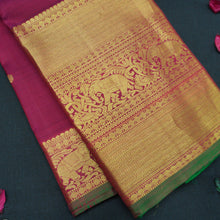 Load image into Gallery viewer, Araku Red Handloom Silk Saree with Traditional Border Design

