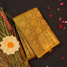 Load image into Gallery viewer, Fenugreek Bridal Kanchipuram Silk Saree with Zari Brocade &amp; Traditional Design
