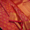 Rani Pink Bridal Kanchipuram Silk Saree with Gold Zari Thilagam Brocade - Vivaaha Silks & Sarees