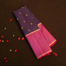Load image into Gallery viewer, Navy Blue Vintage Kanchipuram Silk Saree

