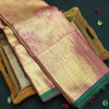 Full Gold Pure Zari Kanchipuram Silk Saree with Meena Brocade Design - Vivaaha Silks & Sarees