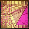 Full Gold Pure Zari Rani Pink Meenakari Brocade Bridal Tissue Saree - Vivaaha Silks & Sarees