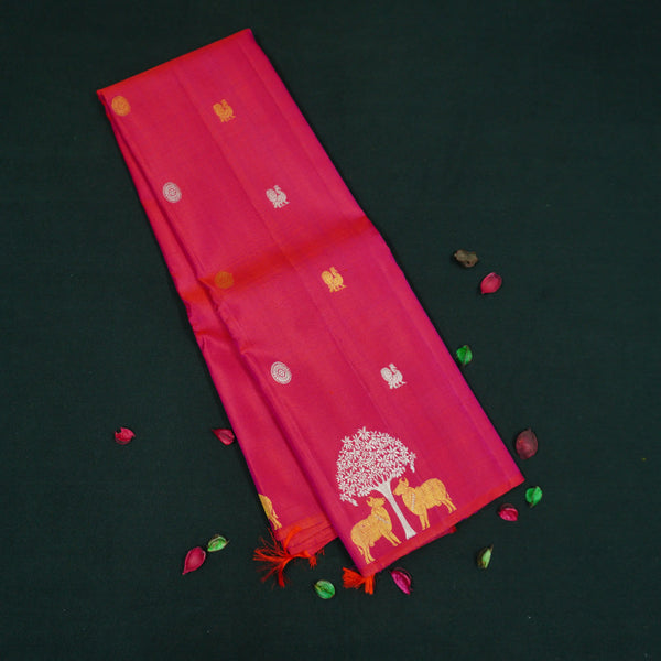 Rani Pink Trendy Kanchipuram Silk Saree
