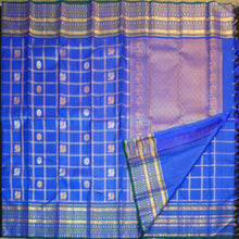 Load image into Gallery viewer, MS Blue Vintage Kanchipuram Silk Saree
