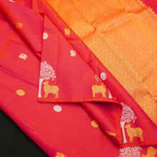 Load image into Gallery viewer, Rani Pink Trendy Kanchipuram Silk Saree
