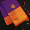 Violet Korvai Border Vintage Kanchipuram Silk Saree
