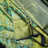 Mehandi green Tissue Exclusive Bridal Kanchipuram Silk Saree with Meenakari Design - Vivaaha Silks & Sarees