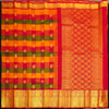 Classic Palum Pazham Kattam Kanchipuram silk saree from Vivaaha Silks with mango and thilagam butta, annam motif border, and rich red zari pallu.