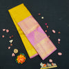 Yellow Kanchipuram Silk Saree · Pure Silk Saree · Bridal Silk Saree · Handloom Silk Saree · Traditional South Indian Saree · Wedding Silk Saree · Luxury Silk Saree . Designer Kanchipuram