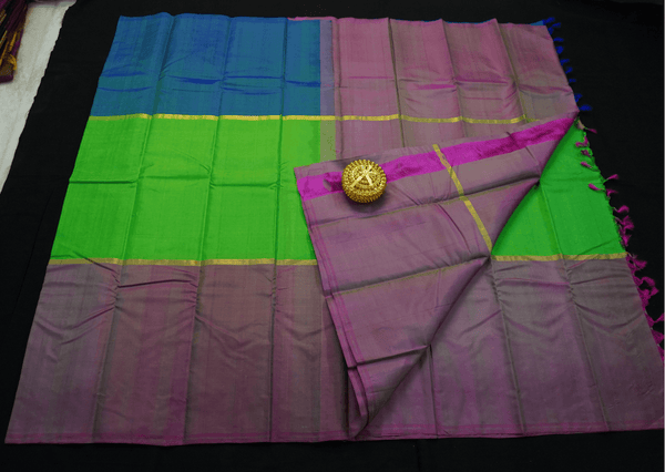 Green Soft Kanjivaram Silk Saree