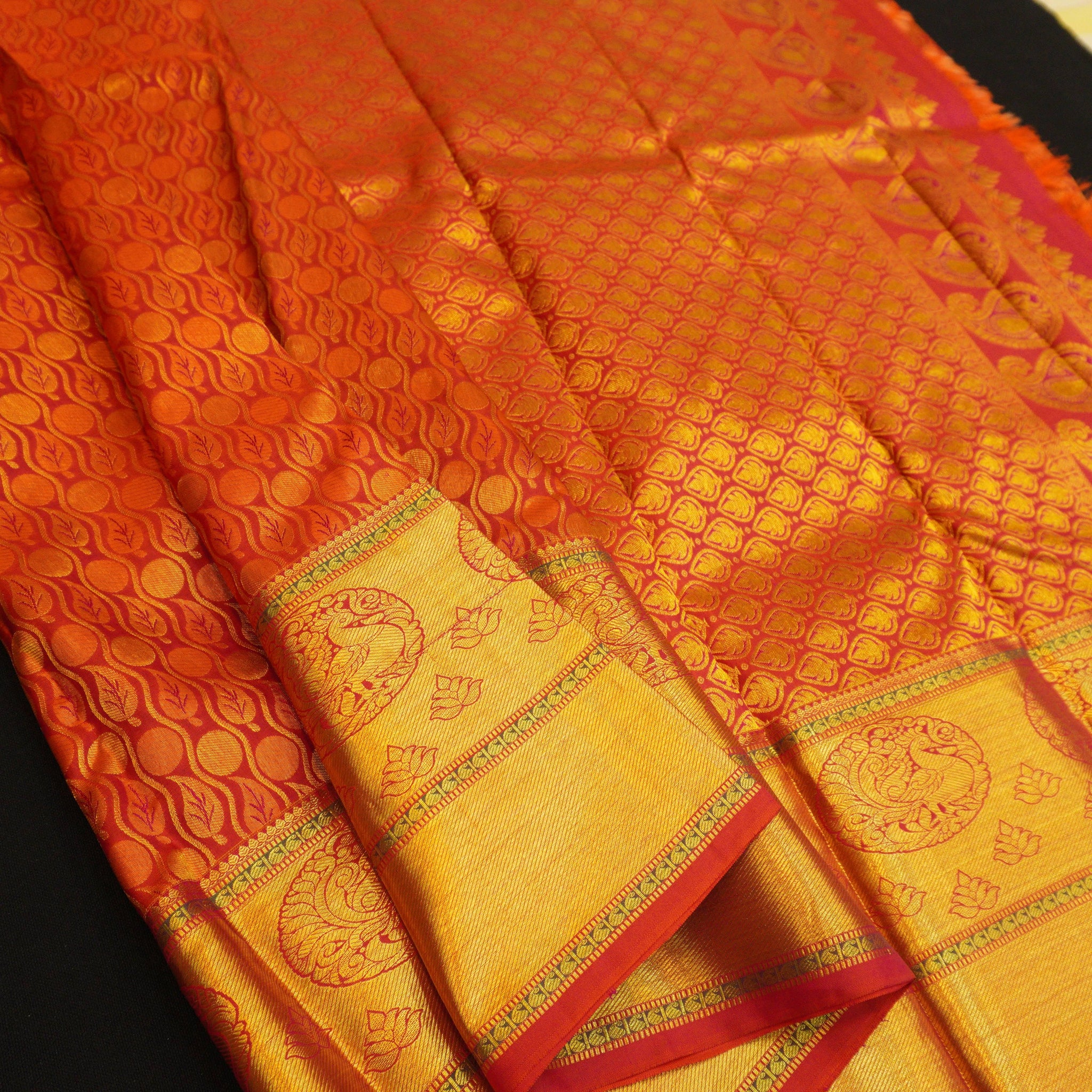 Bridal saree chilli red colour best sale