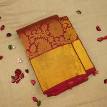 Load image into Gallery viewer, Maroon Kanchipuram Bridal Silk Saree 
