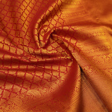 Load image into Gallery viewer, Red Kanchipuram Bridal Silk Saree with Traditional design

