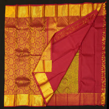 Load image into Gallery viewer, Maroon Kanchipuram Bridal Silk Saree 
