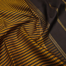 Load image into Gallery viewer, Traditional Kancheepuram Silk Saree in Black with Checked Design
