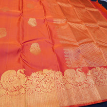 Load image into Gallery viewer, Kanchipuram Silk Saree in Red with Turning Border Woven in Gold Zari - Vivaaha Silks &amp; Sarees
