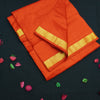 Orange Kanchipuram Pure Silk Saree - 10 Yard Saree - Vivaaha Silks & Sarees