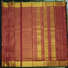 Load image into Gallery viewer, Red Kanchipuram Silk Madisar Bridal Saree
