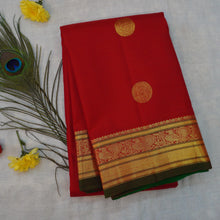 Load image into Gallery viewer, Red Kanchipuram Silk Saree
