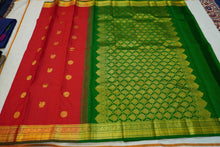 Load image into Gallery viewer, Red Kanchipuram Silk Saree
