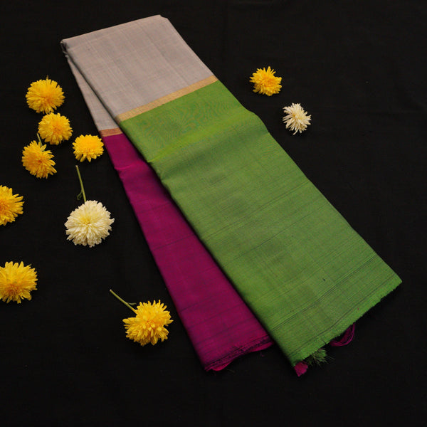 Mubbagam Kanchipuram Silk Saree