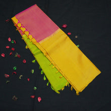 Load image into Gallery viewer, Pink Mubbagam Kanjivaram Silk Saree
