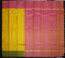 Load image into Gallery viewer, Mango Yellow Muppagam Kanchipuram Silk Sari
