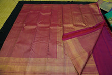Load image into Gallery viewer, Cherry Red with Antique Design Wedding Kanchipuram Silk Saree in Copper Zari

