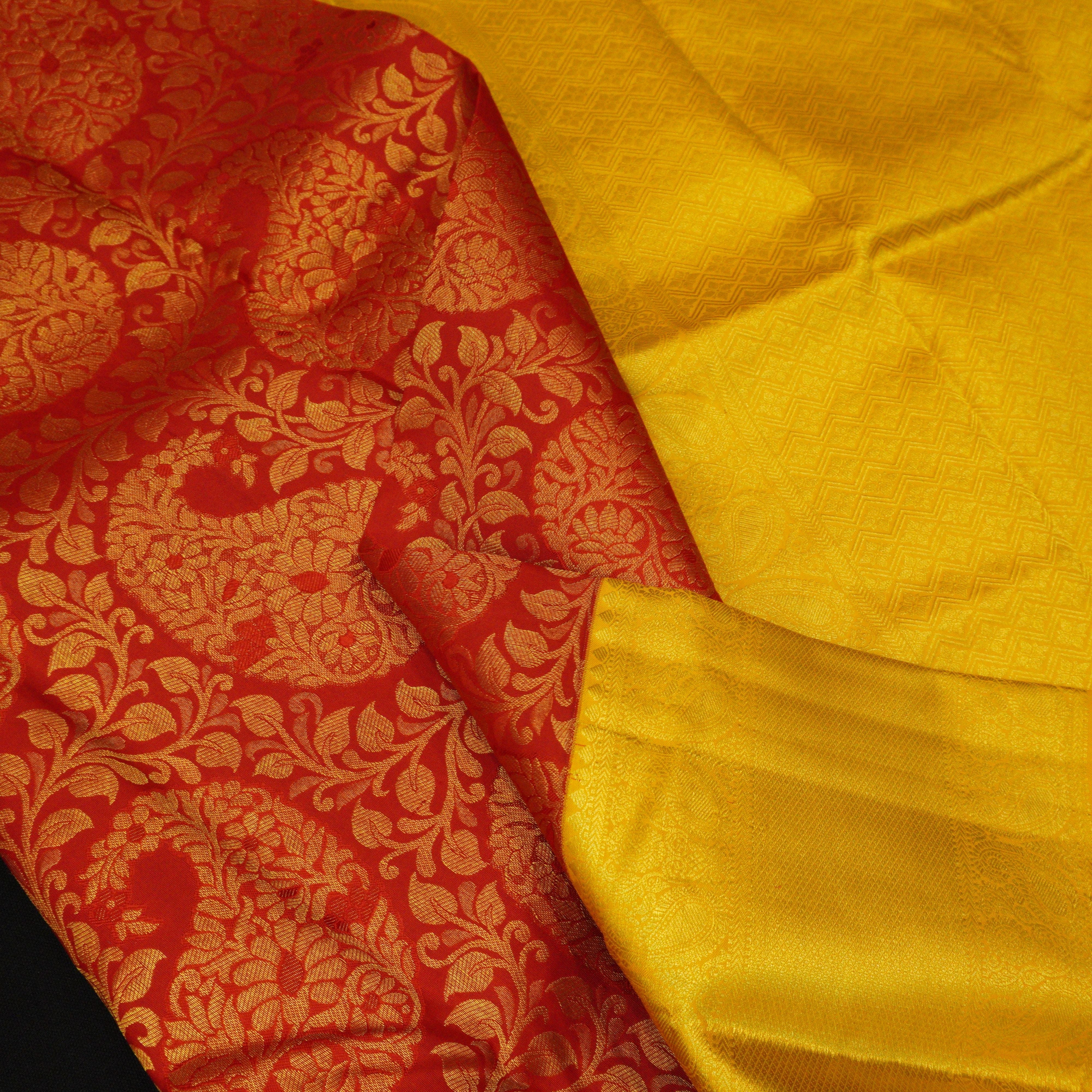 Buy Chilli red banarasi saree online - Nitaraa – NITARAA