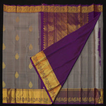 Load image into Gallery viewer, Grey Kanchipuram Silk Saree
