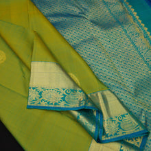 Load image into Gallery viewer, Pear Green Pure Kanchipuram Silk Saree
