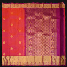 Load image into Gallery viewer, Tomato Red Kanchipuram Silk Saree
