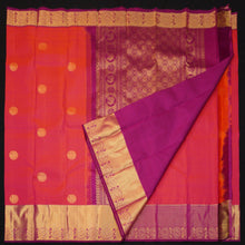 Load image into Gallery viewer, Tomato Red Kanchipuram Silk Saree
