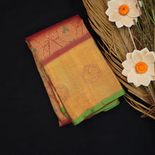 Load image into Gallery viewer, Red Bridal Kanchipuram Silk Saree
