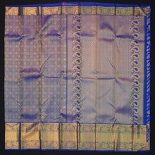 Load image into Gallery viewer, Blue Bridal Kanchipuram Silk Saree
