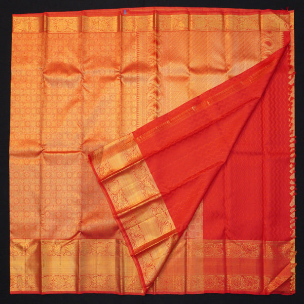 Red Bridal Kanchipuram Silk Saree