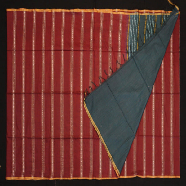 Maroon Bhagalpur Silk Office Wear Saree