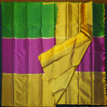 Load image into Gallery viewer, Fenugreek Mubbgam Kanchipuram Silk Saree
