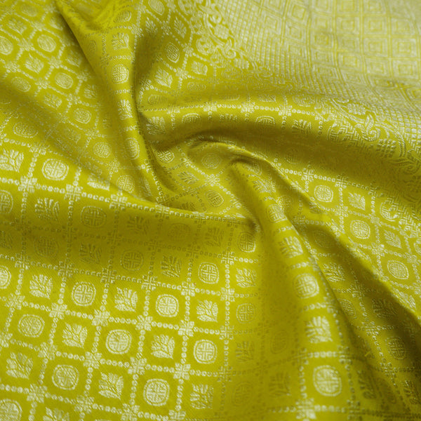 Pastel Green Color Kanchipuram Silk Saree Self Jacquard - Vivaaha Silks & Sarees