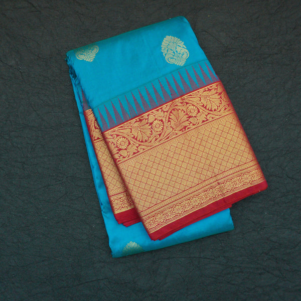 Ramar Blue Kanchipuram Silk Saree