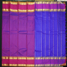 Load image into Gallery viewer, Purple Kanjivaram Silk Saree with Retta Pettu Border Lightweight Silk Saree
