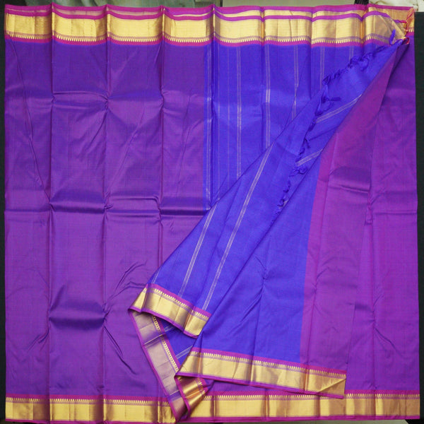 Voilet Small Border Kanchipuram Silk Saree Budget Silk Saree