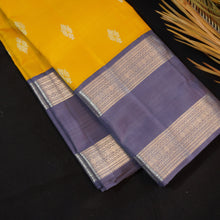 Load image into Gallery viewer, Mustard Yellow Kanchipuram Silk Saree from Vivaaha Silks Limited Edition
