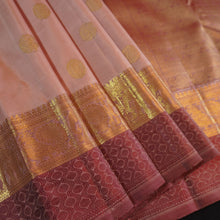 Load image into Gallery viewer, Dull Onion Pink Kanchipuram Silk Saree from Vivaaha Traditional Saree Collection
