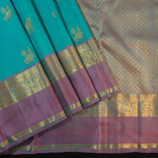 Anandha Blue Kanchipuram Silk Saree from Vivaaha Traditional Saree Collection