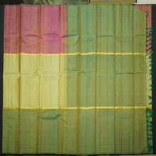 Load image into Gallery viewer, Pastel Mint Green Mubbagam Kanjivaram Handloom Silk Saree
