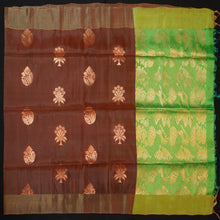 Load image into Gallery viewer, Chocolate Brown Kanchipuram Soft Silk Saree

