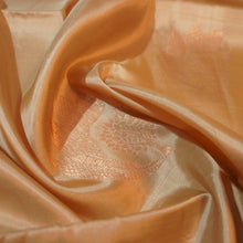 Load image into Gallery viewer, Beige Color Kanchipuram Soft Silk Saree in Copper Zari

