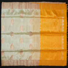 Load image into Gallery viewer, Pastel Pista Green Kanchipuram Soft Silk Saree
